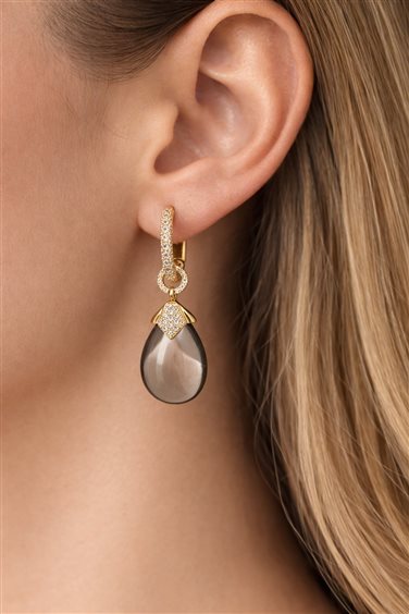 Orecchini Cianfrone Gioielli Donna in Oro Quarzo OROR-97-198 - OROR-97-198